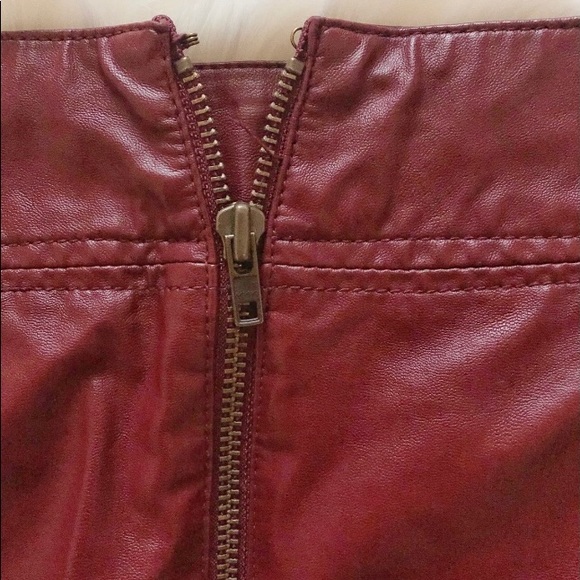 Free People Zip Vegan Leather Mini Skirt - Picture 10 of 10